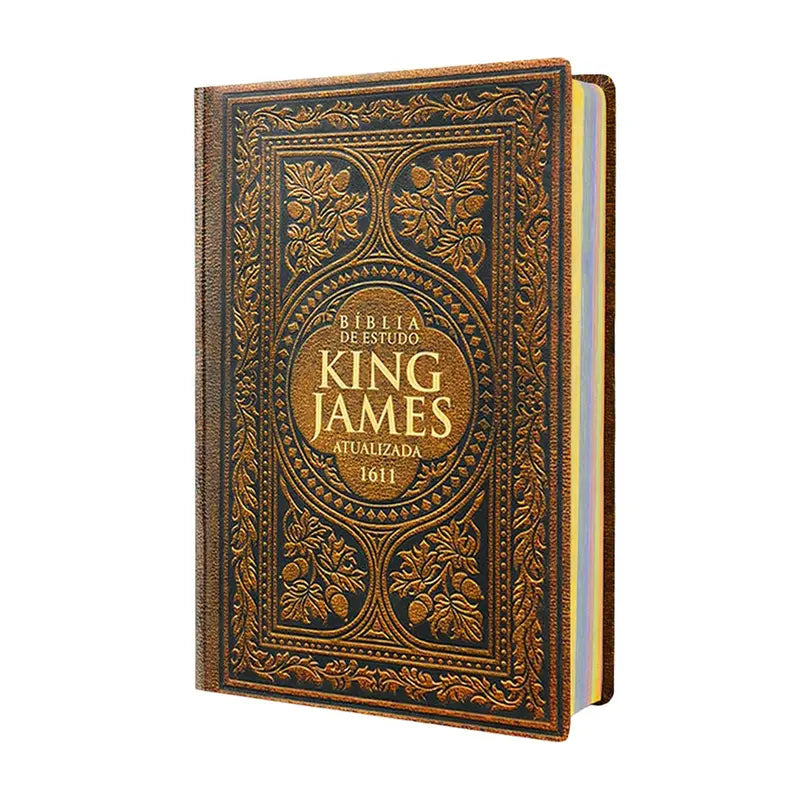 Bíblia Sagrada De Estudo King James 1611 - Vintage - Capa Dura - 31x21cm