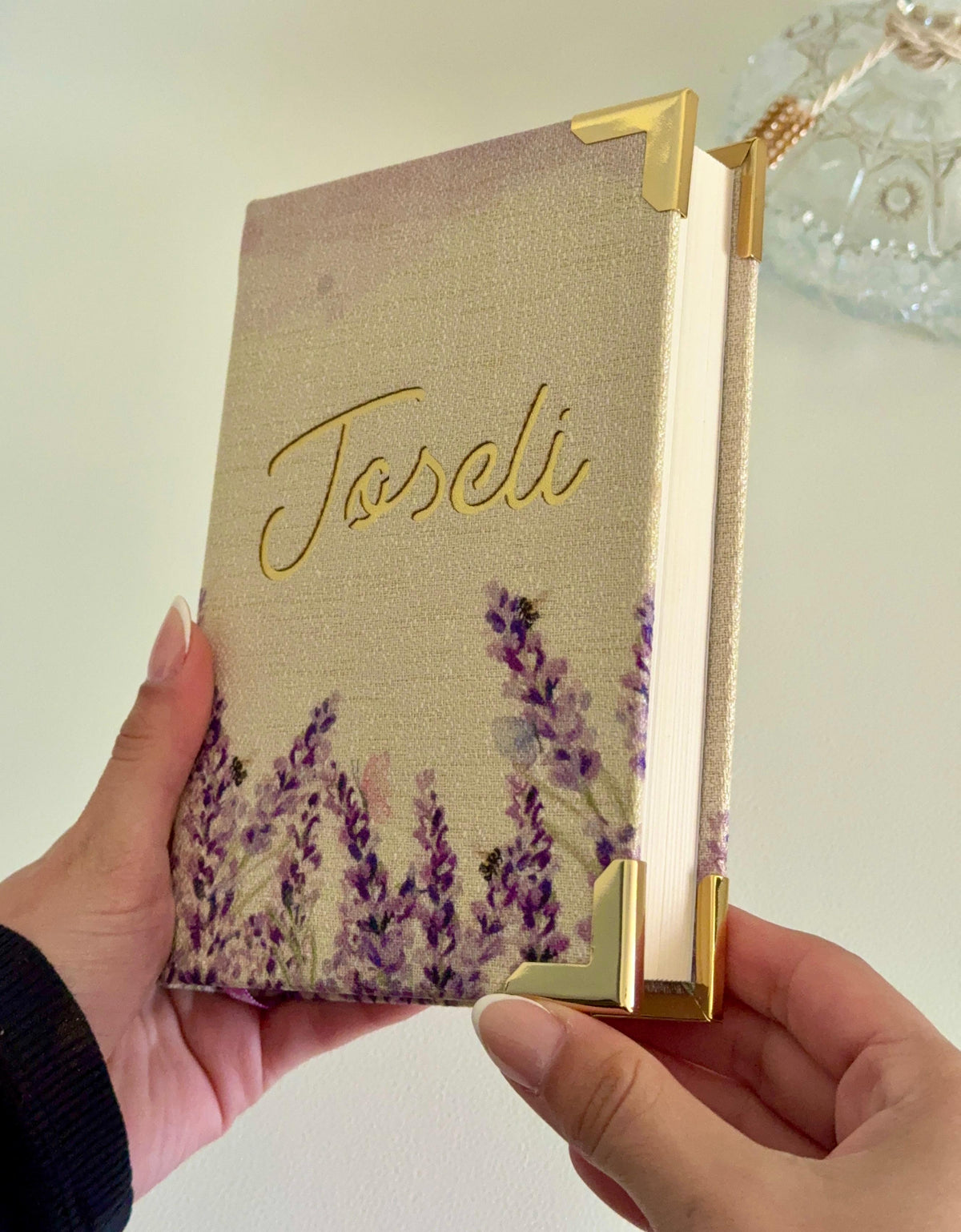 PRONTA ENTREGA - Bíblia Linho Lavanda JOSELI - MINI NAA