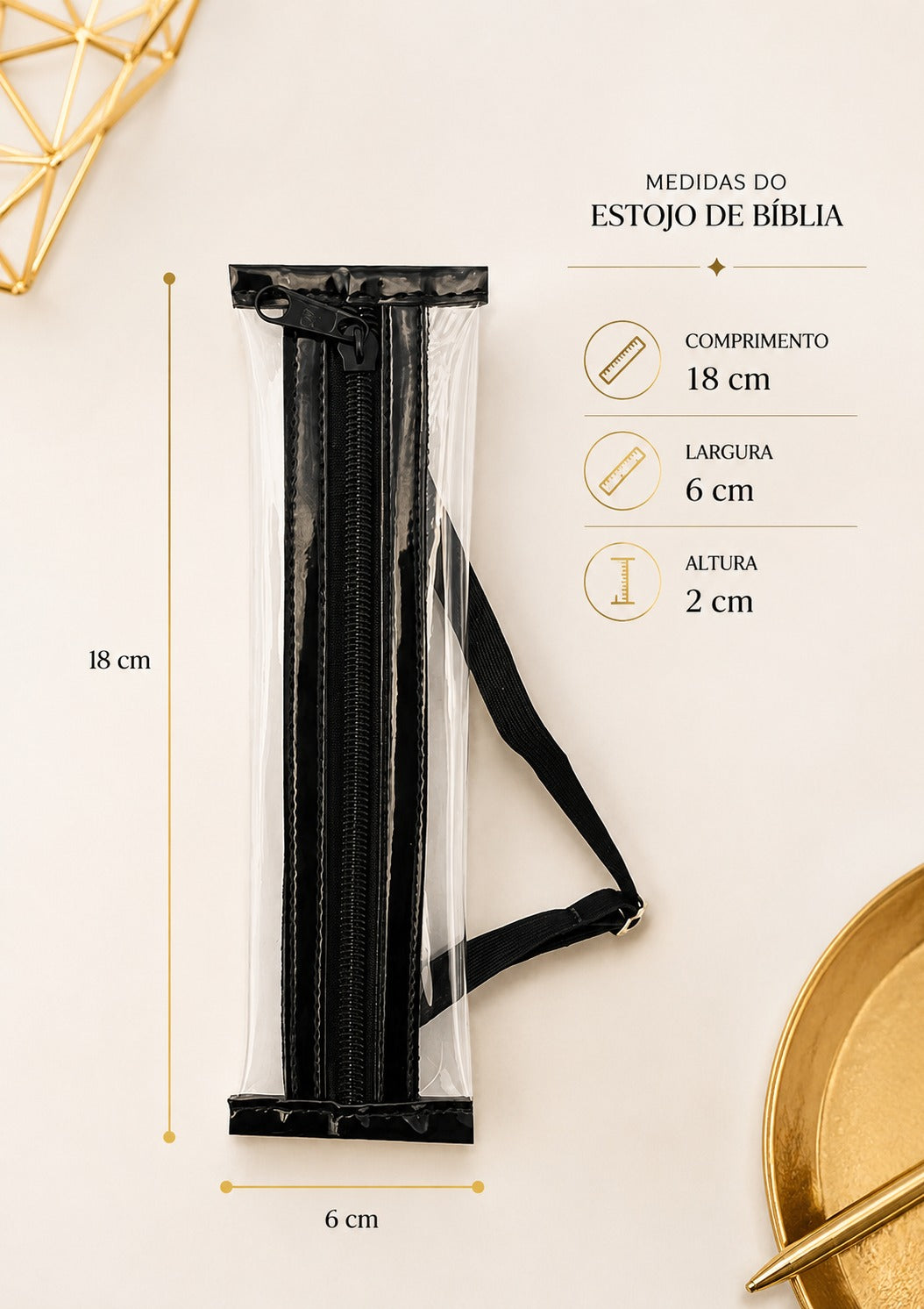 Estojo Preto para Bíblia