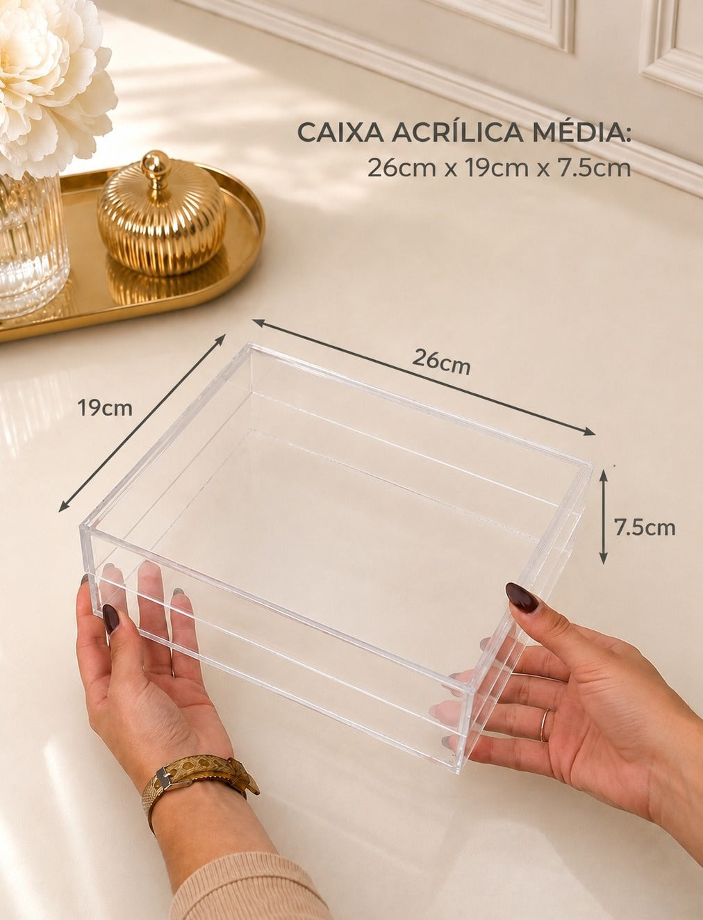 Caixa Acrílica para Presente - Made In God