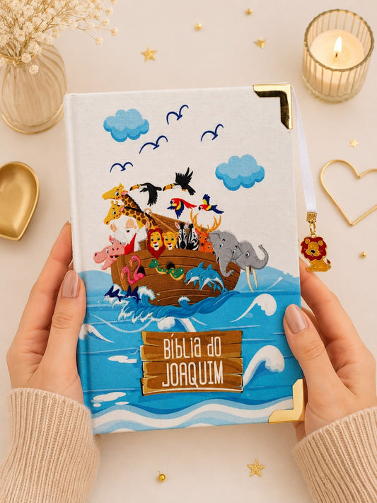 Bíblia Infantil Arca De Noé com Nome
