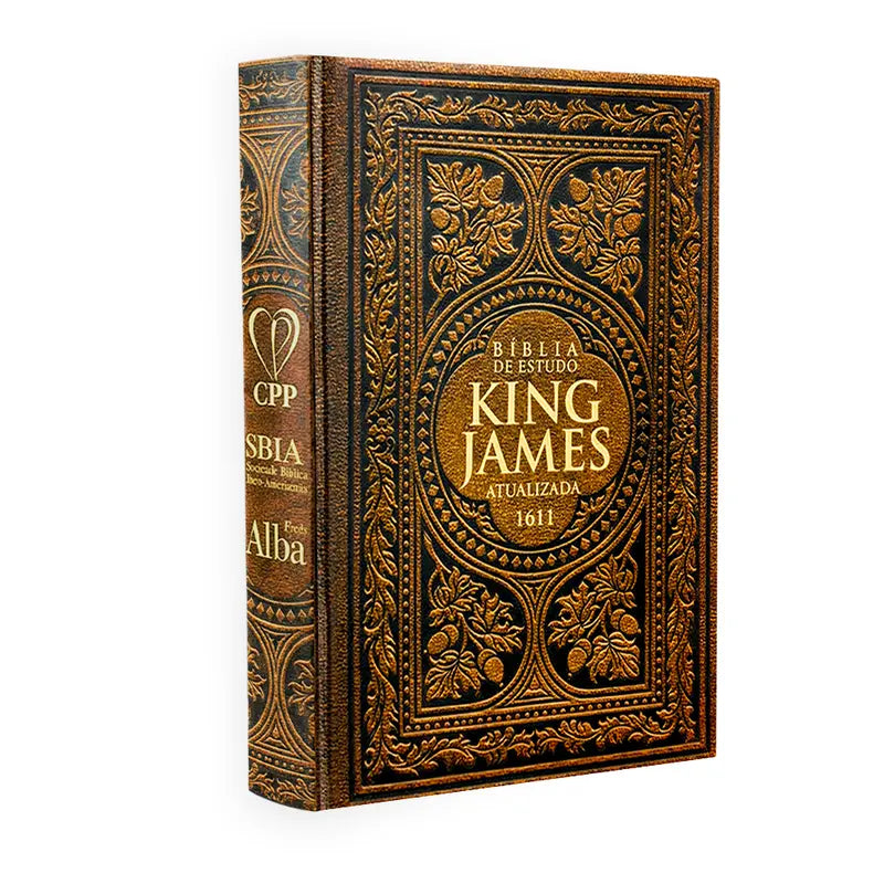 Bíblia Sagrada De Estudo King James 1611 - Vintage - Capa Dura - 31x21cm