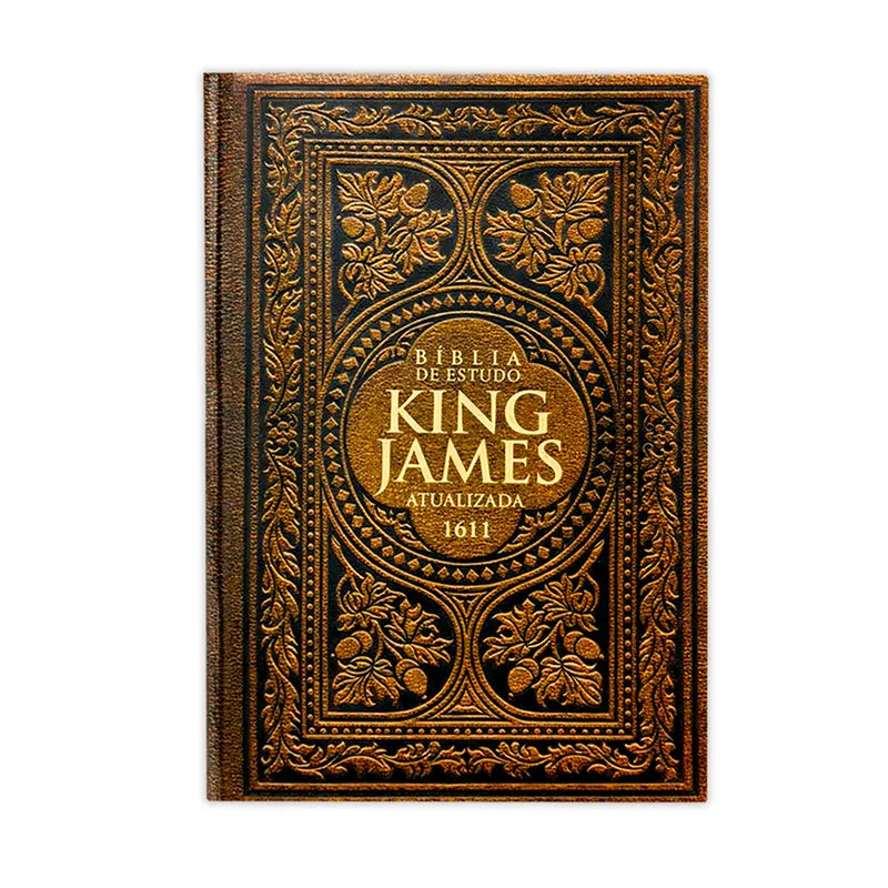 Bíblia Sagrada De Estudo King James 1611 - Vintage - Capa Dura - 31x21cm