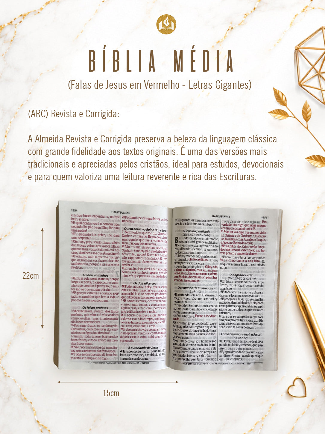 Combo Bíblia em Linho Girassol com nome vazado + Placa Média + Cartela de índices